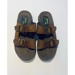 Skechers leather slides